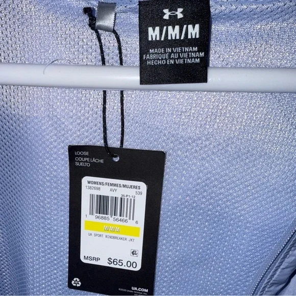 Brand New! Under Armour Rival FullZip Windbreaker Women’s NWT Size Large - Picture 4 of 6